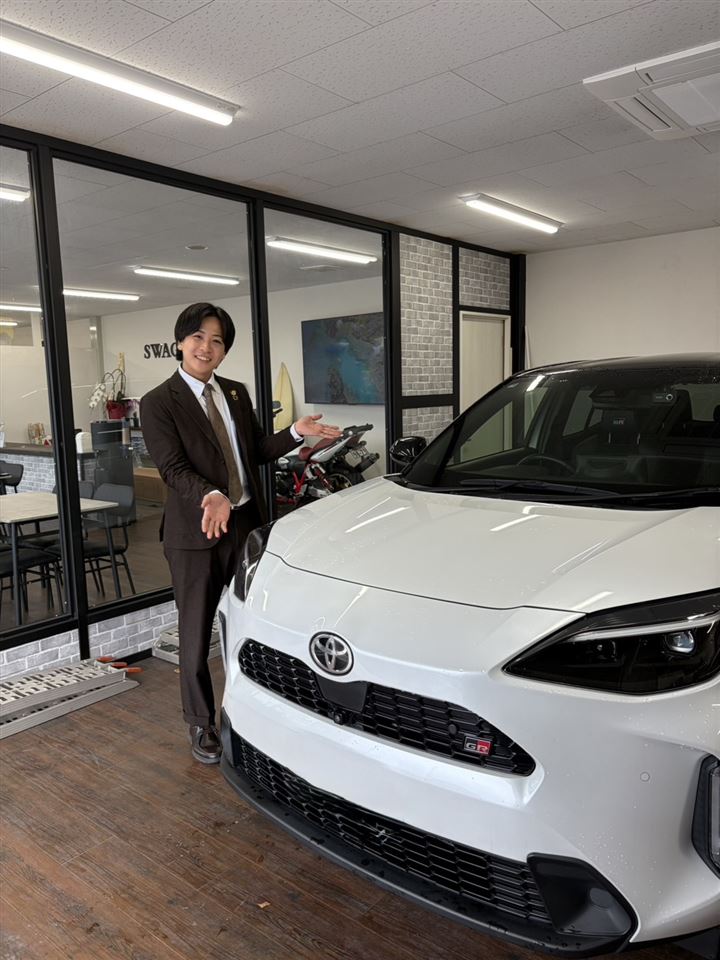 納車の様子